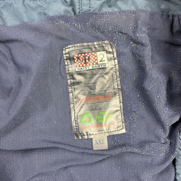 Pantone Saint Barth Swim Trunks Mens XXL Blue Lined Quick Dry Drawstring Shorts - Picture 8 of 12